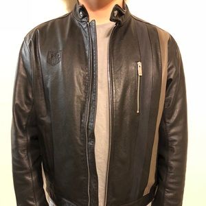 Rare Tag Heuer Grand Prix Leather Jacket